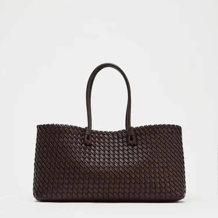 ELONGATED WOVEN SHOPPER BAG Fashionable Top Handle Tote Bag, Women's Shoulder Handbags Design For Everyday Style
ELONGATED WOVEN SHOPPER BAG Fashionable Top Handle Tote Bag, Women's Shoulder Handbags Design For Everyday Style