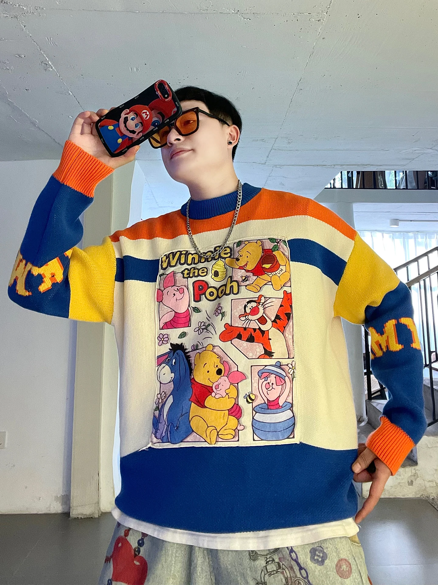 Cartoon Bear Print Oversized Knitwear ex Autumn Winter Lazy Sle Long Sve round Ne Pullover Soft Cotton Blend Sweat...
Cartoon Bear Print Oversized Knitwear ex Autumn Winter Lazy Sle Long Sve round Ne Pullover Soft Cotton Blend Sweat...