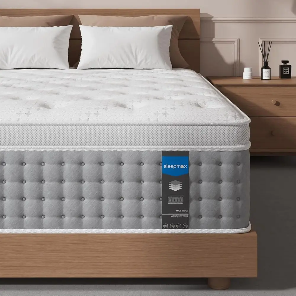 Hybrid Mattress 12 Inch - Hotel Collection Supportive Sleeper - Cooling Memory Foam Bed - 365-Night Trial, Hypoallergenic
Hybrid Mattress 12 Inch - Hotel Collection Supportive Sleeper - Cooling Memory Foam Bed - 365-Night Trial, Hypoallergenic