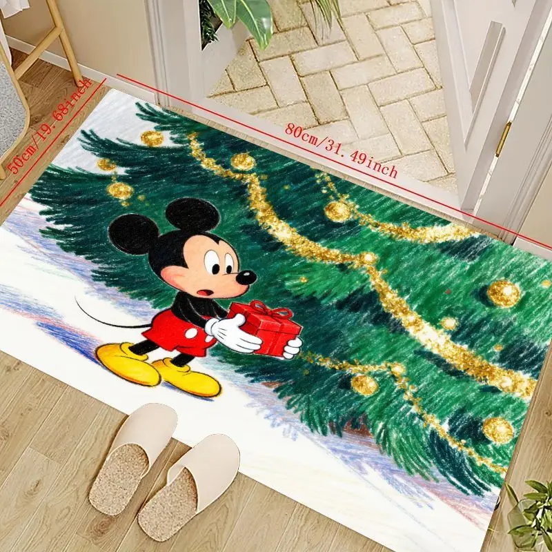 1 шт., коврик для пола с Микки Маусом и рождественским праздником, противоскользящий моющийся коврик с рисунком из мультфильма, подарок с Микки Маусом, праздничный X
1 шт., коврик для пола с Микки Маусом и рождественским праздником, противоскользящий моющийся коврик с рисунком из мультфильма, подарок с Микки Маусом, праздничный X