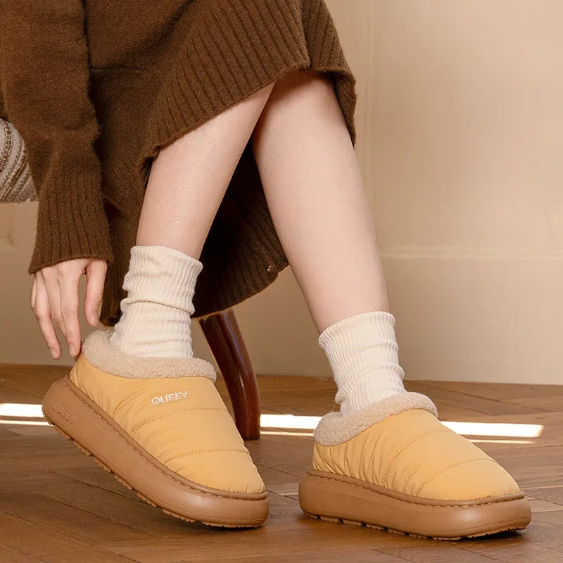 Зимние женские домашние тапочки на мягкой подошве, теплая хлопковая обувь на толстой подошве, непромокаемые нескользящие парные тапочки, женская обувь
Зимние женские домашние тапочки на мягкой подошве, теплая хлопковая обувь на толстой подошве, непромокаемые нескользящие парные тапочки, женская обувь