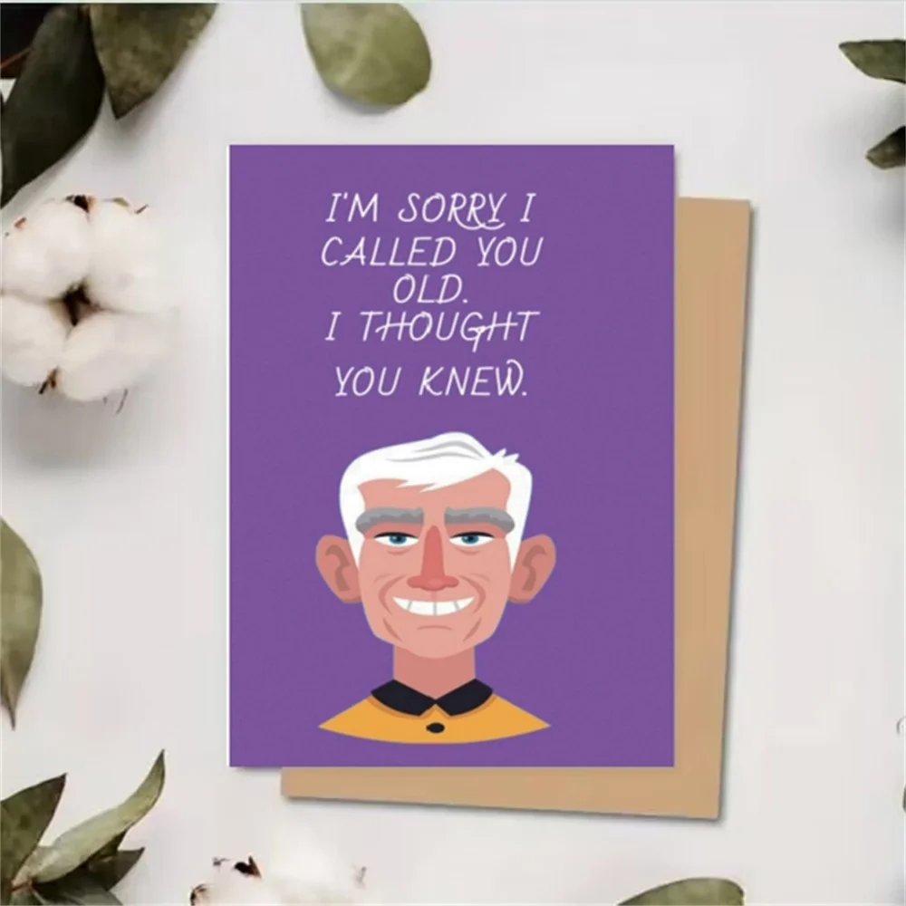 10pcs original greeting card Funny Birthday Cards For Friends Getting Older Humorous Birthday Greeting Thank You Cards
10pcs original greeting card Funny Birthday Cards For Friends Getting Older Humorous Birthday Greeting Thank You Cards
