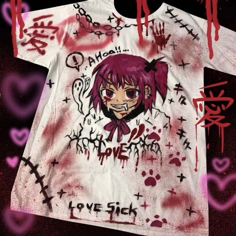 Anime Girl Graffiti T-Shirt Women Punk Tshirt Goth Tops Y2k Top Aesthetic Graphic Tees Cool Short Sleeve Tie Dye Tee Emo Clothes
Anime Girl Graffiti T-Shirt Women Punk Tshirt Goth Tops Y2k Top Aesthetic Graphic Tees Cool Short Sleeve Tie Dye Tee Emo Clothes