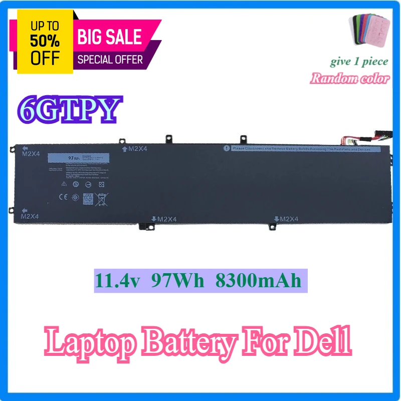 6GTPY Laptop Battery for Dell XPS 15 9560 9570 9550 7590 Precision 5540 5520 5530 5510 Vostro 7500 Series 5041C 5XJ28 GPM03
6GTPY Laptop Battery for Dell XPS 15 9560 9570 9550 7590 Precision 5540 5520 5530 5510 Vostro 7500 Series 5041C 5XJ28 GPM03