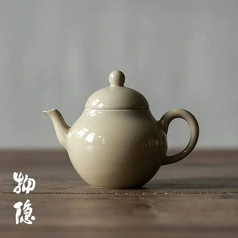 japanese-Style Ash-Glazed Handmade Teapot Vintage Small Household Brewing Single Pot Ceramic Kung Fu Tea Set
japanese-Style Ash-Glazed Handmade Teapot Vintage Small Household Brewing Single Pot Ceramic Kung Fu Tea Set
