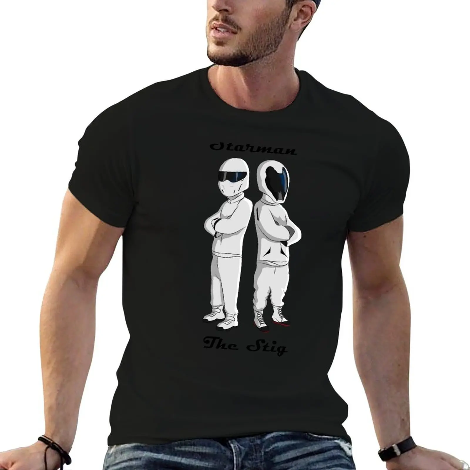 Stig and Starman T-Shirt t shirts for man pack cotton man t shirts for men T-Shirt 
Stig and Starman T-Shirt t shirts for man pack cotton man t shirts for men T-Shirt