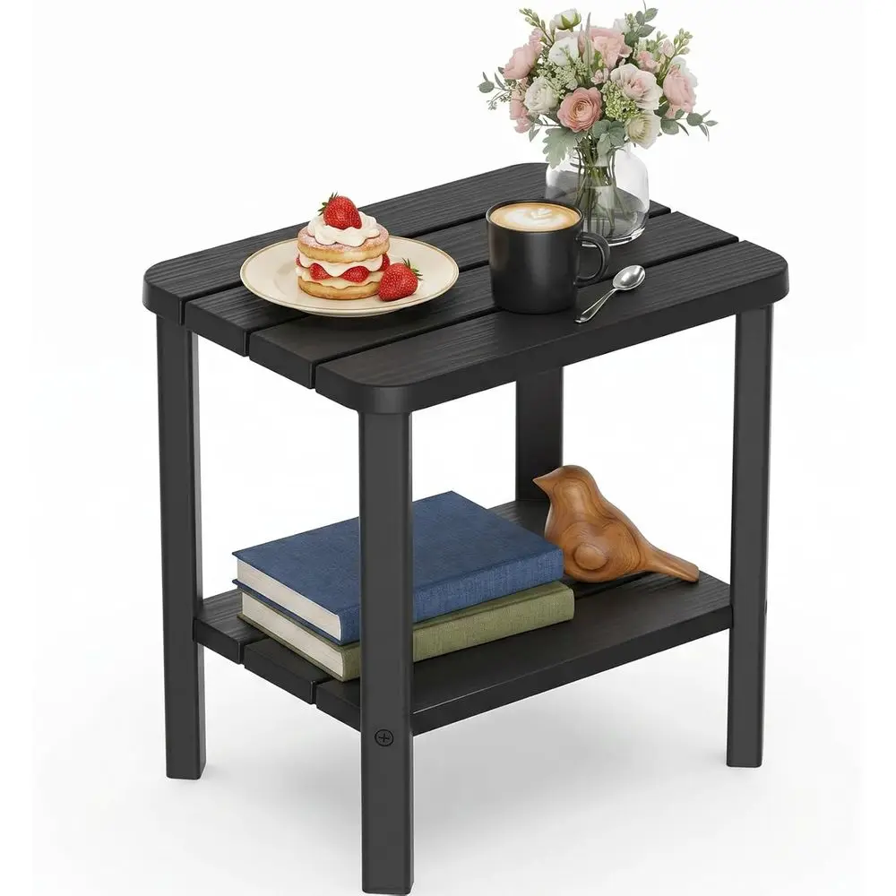 Weatherproof 2-Tier Outdoor Side Table for Patio, Garden, Porch, Pool, Lawn, and Indoor Use
Weatherproof 2-Tier Outdoor Side Table for Patio, Garden, Porch, Pool, Lawn, and Indoor Use