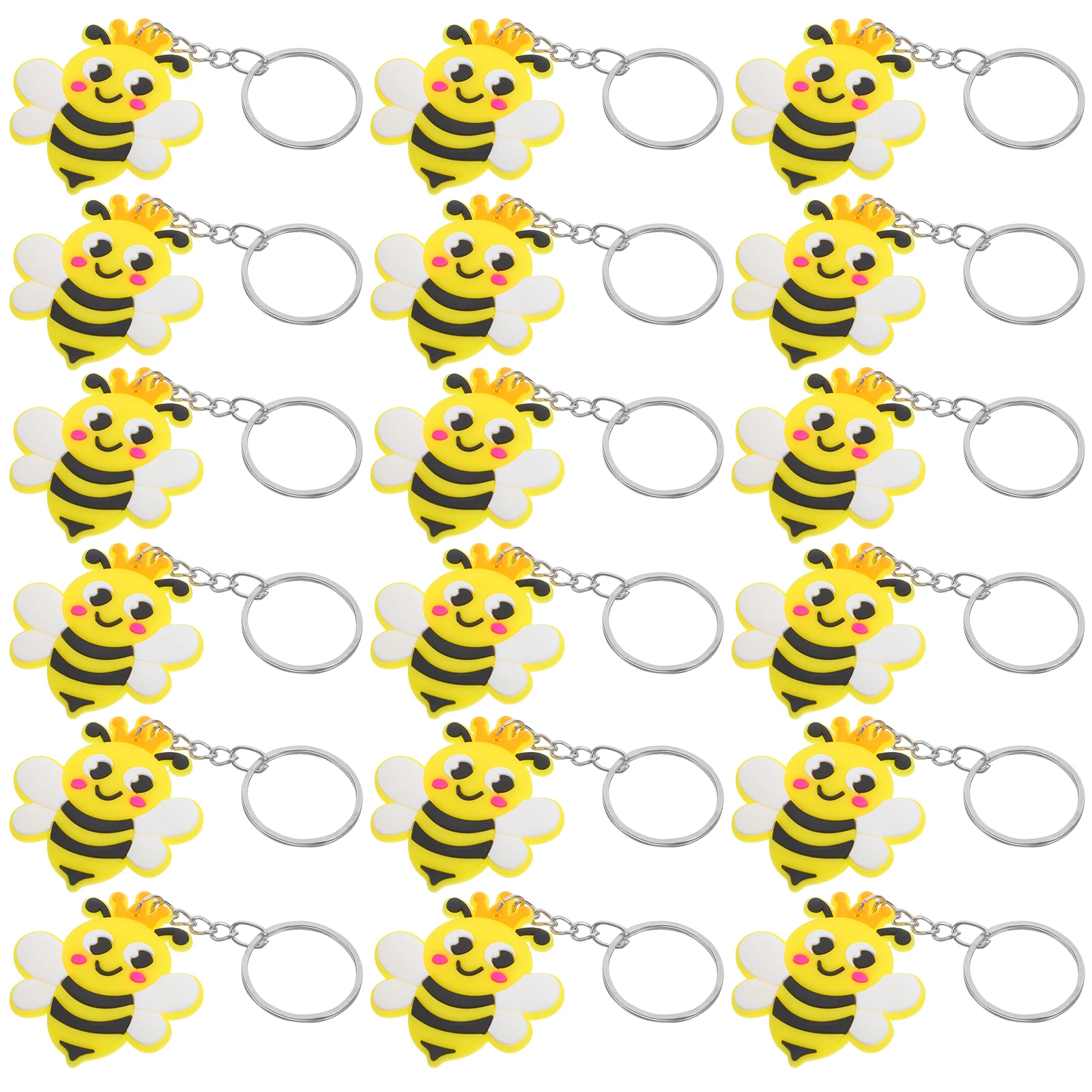24pcs Bee Keychains Cute Mini Key Chain PVC Metal Party Favors Gifts Supplies Organizer Accessories Decorations Charm
24pcs Bee Keychains Cute Mini Key Chain PVC Metal Party Favors Gifts Supplies Organizer Accessories Decorations Charm