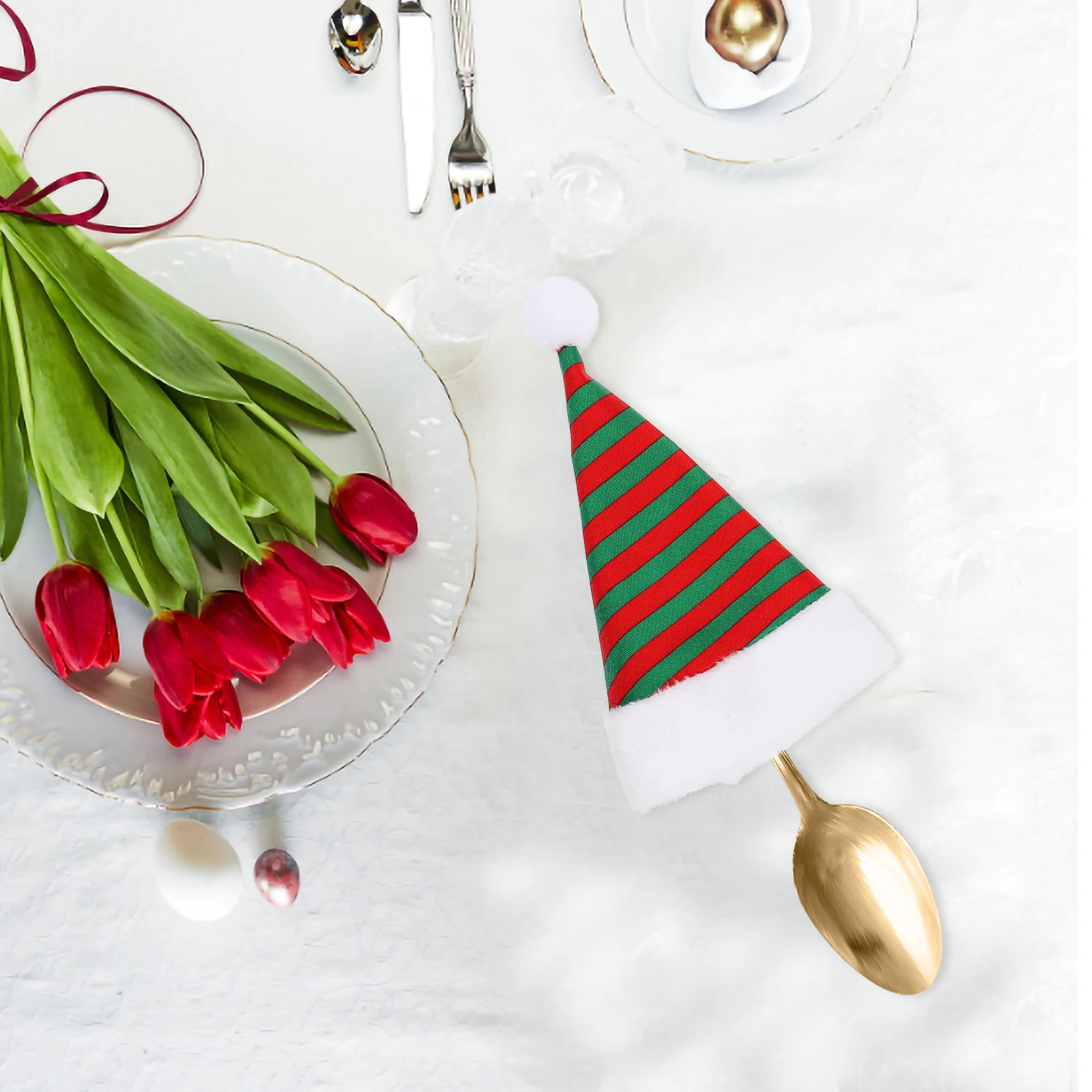 6 Pcs Christmas Hat Knife and Fork Bag Mini Hats Small Crafts Funny Santa Holiday Festive Headwear Tiny Top
6 Pcs Christmas Hat Knife and Fork Bag Mini Hats Small Crafts Funny Santa Holiday Festive Headwear Tiny Top