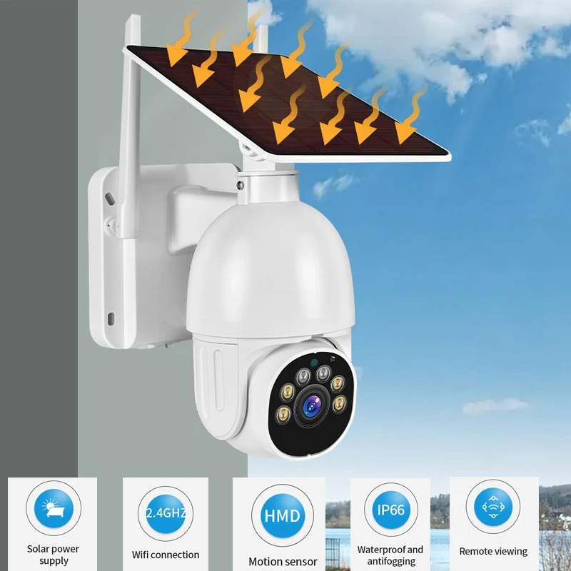 WiFi CCTV Camera video Solar powered Surveillance Camera Solar monitoring camera Tuya Smart Video Cam 1080P Motion Detector
WiFi CCTV Camera video Solar powered Surveillance Camera Solar monitoring camera Tuya Smart Video Cam 1080P Motion Detector