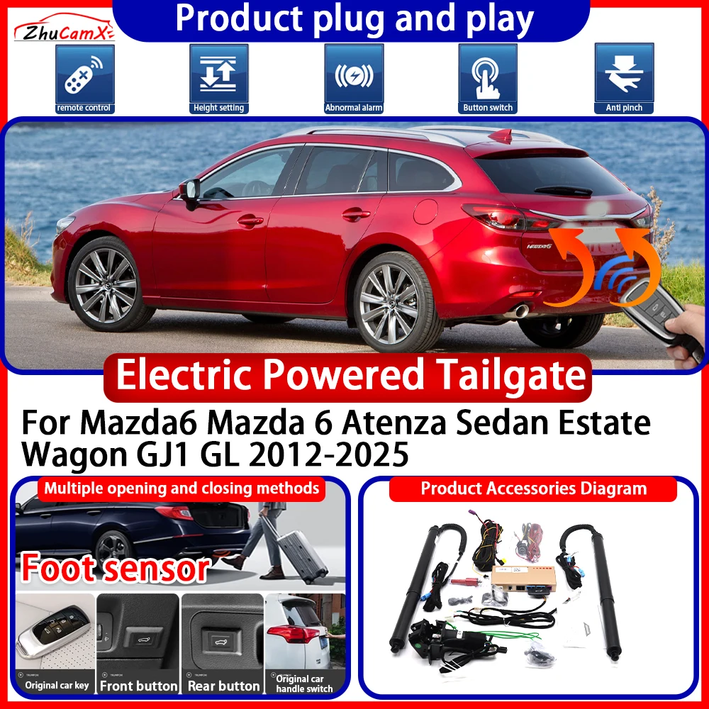 Powered Tailgate for Mazda6 Mazda 6 Atenza Sedan Estate Wagon GJ1 GL 2012-2025 anti pinch Smart Intelligent Control Gate Lift
Powered Tailgate for Mazda6 Mazda 6 Atenza Sedan Estate Wagon GJ1 GL 2012-2025 anti pinch Smart Intelligent Control Gate Lift