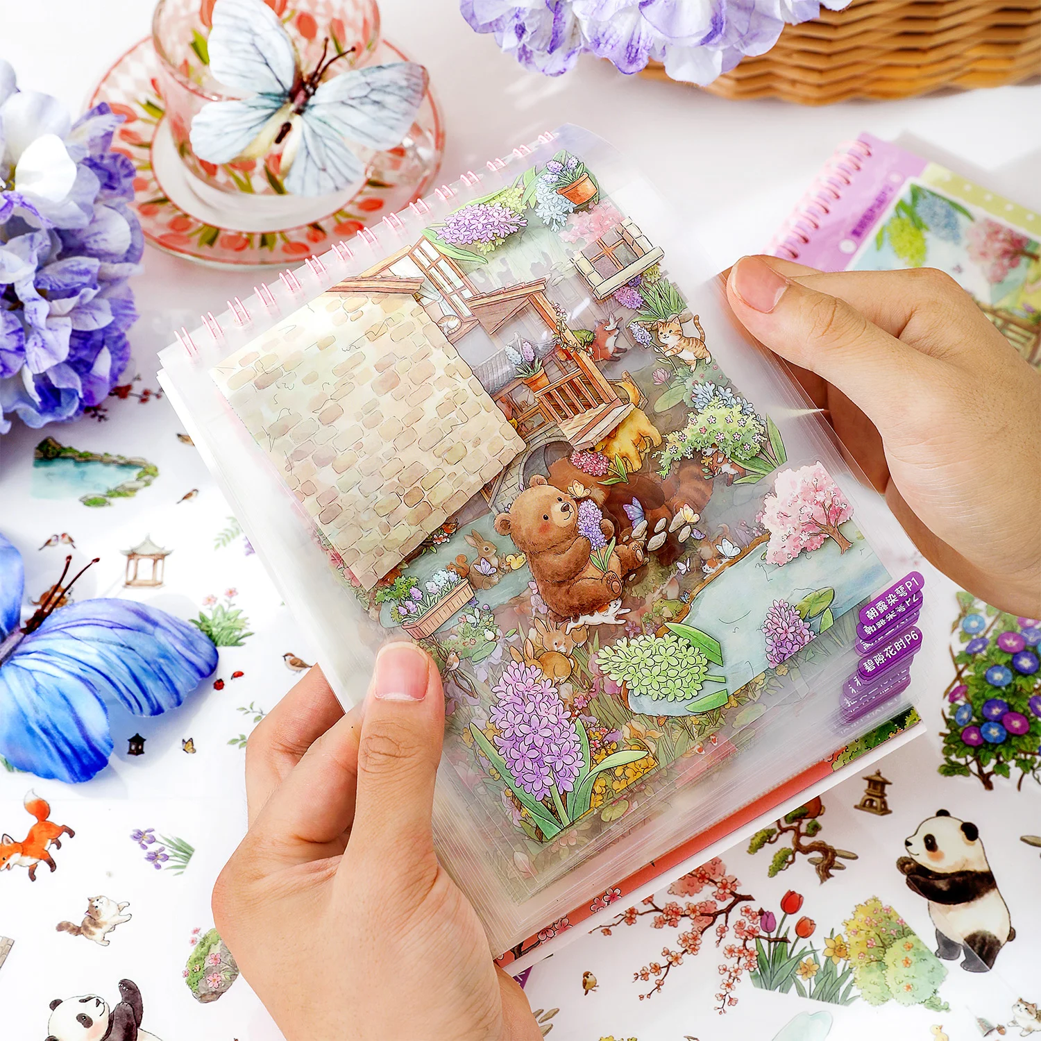 TIANZI 37-Piece Cartoon Miniature Scene Sticker Book - Mini 3D Cottage Journal Materials, DIY Creative Handmade Collage Decals
TIANZI 37-Piece Cartoon Miniature Scene Sticker Book - Mini 3D Cottage Journal Materials, DIY Creative Handmade Collage Decals