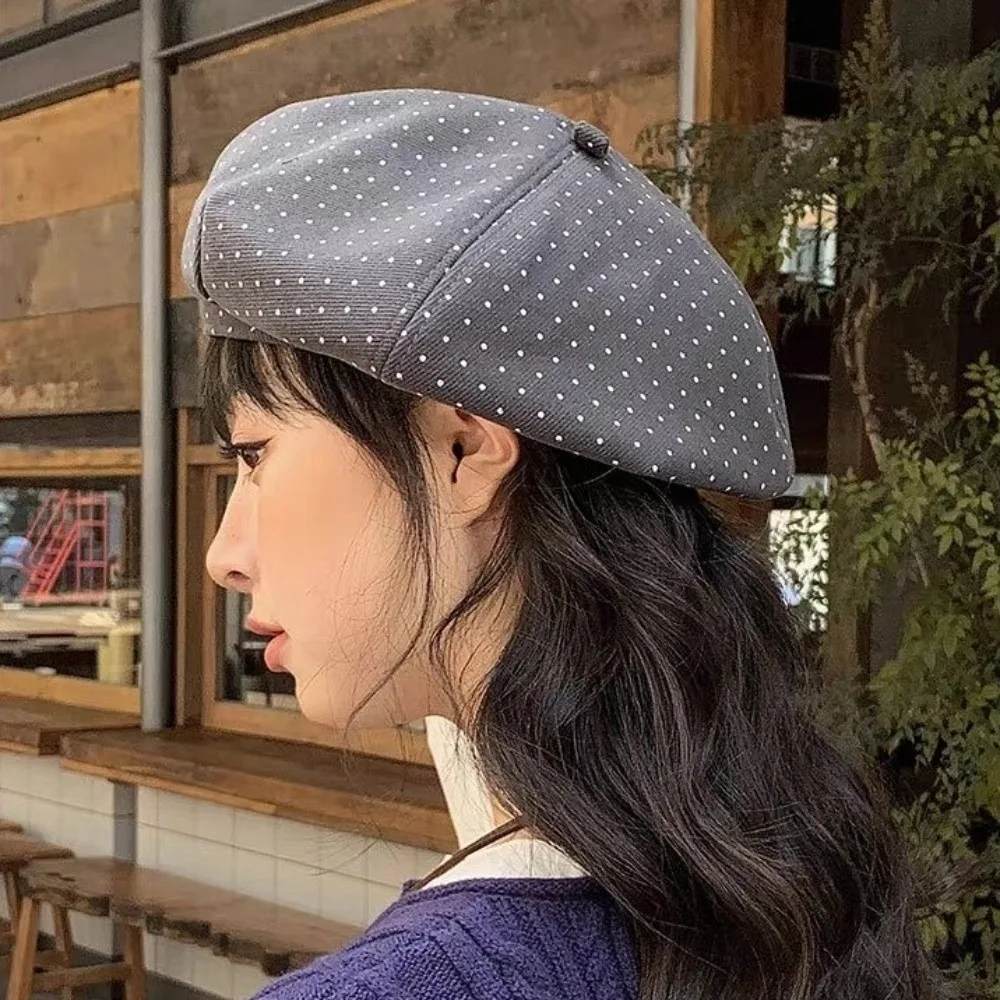 Kawaii Cotton Polka Dot Beret Hat Keep Warm Korean Style Women Painter Hat Newsboy Versatile Women Octagonal Cap Ladies
Kawaii Cotton Polka Dot Beret Hat Keep Warm Korean Style Women Painter Hat Newsboy Versatile Women Octagonal Cap Ladies