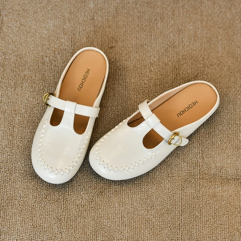 Woman Flats Slippers Mules Shoes Summer Sandals 2026 Trend Slingback Casual Shoes Fashion Walking Flip Flops Work Leather Shoes
Woman Flats Slippers Mules Shoes Summer Sandals 2026 Trend Slingback Casual Shoes Fashion Walking Flip Flops Work Leather Shoes