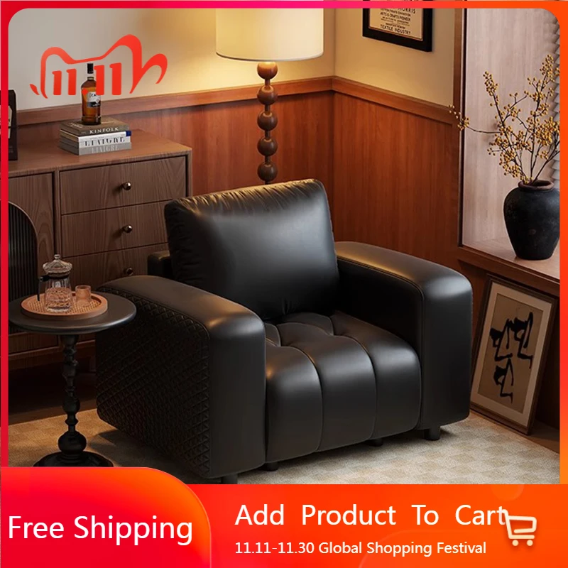 Individual Vintage Living Room Chairs Leather Sofa Bedroom Comfortable Living Room Chairs Relax Makeup Poltrona Salon Furniture
Individual Vintage Living Room Chairs Leather Sofa Bedroom Comfortable Living Room Chairs Relax Makeup Poltrona Salon Furniture