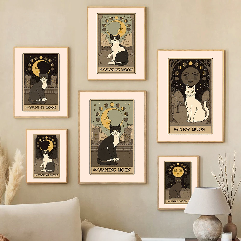 Retro Animal Day And Night Wall Art Poster Print Black White Cat Sun Moon Egypt Castle Desert Canvas Painting Room Home Decor
Retro Animal Day And Night Wall Art Poster Print Black White Cat Sun Moon Egypt Castle Desert Canvas Painting Room Home Decor