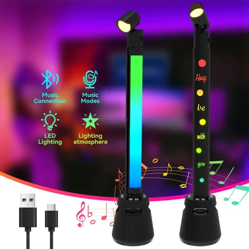 RGB Pickup Light Bluetooth Speaker Desktop Light Music Rhythm Ambient Pickup Lamp Live Room Party E-sports Christmas Decor Lamp
RGB Pickup Light Bluetooth Speaker Desktop Light Music Rhythm Ambient Pickup Lamp Live Room Party E-sports Christmas Decor Lamp