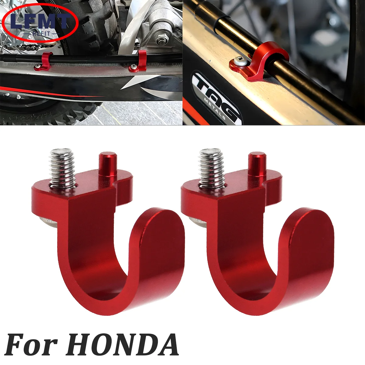 Motocross CNC Rear Brake Oil Line Clamps For HONDA XR650R XR650L XR600R XR250R XR250L RF230L 250L 300L Accessories Dirt Bike 
Motocross CNC Rear Brake Oil Line Clamps For HONDA XR650R XR650L XR600R XR250R XR250L RF230L 250L 300L Accessories Dirt Bike