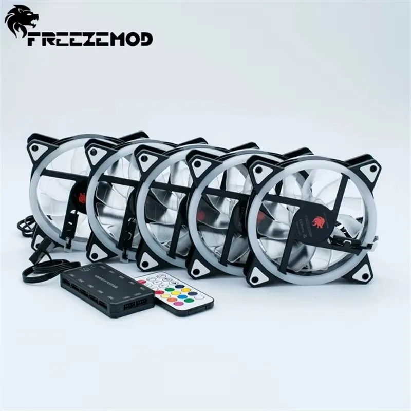 FREEZEMOD Aurora Rainbow RGB Fan(5pcs) Computer 12CM Full Color Fan Hydraulic Bearing CE Certification 366 Mode Gradient.RBW-CH5
FREEZEMOD Aurora Rainbow RGB Fan(5pcs) Computer 12CM Full Color Fan Hydraulic Bearing CE Certification 366 Mode Gradient.RBW-CH5
