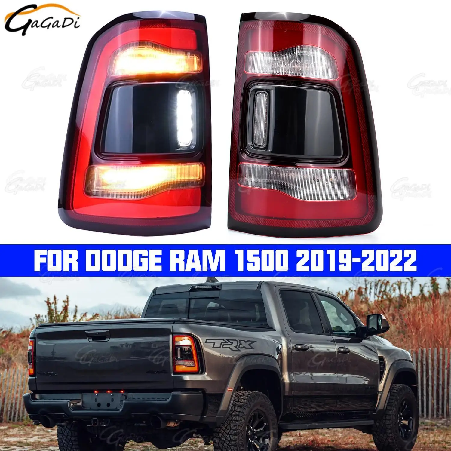 Задний бампер GaGaDi, задний фонарь в сборе для Dodge RAM 1500 2019-2022, светодиодный стоп-сигнал заднего хода без слепых спотов
Задний бампер GaGaDi, задний фонарь в сборе для Dodge RAM 1500 2019-2022, светодиодный стоп-сигнал заднего хода без слепых спотов