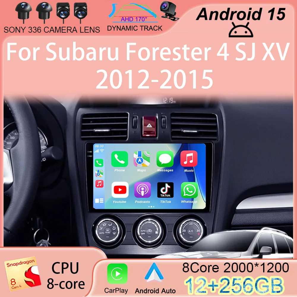 Video Player Car Stereo Radio Android 15 For Subaru Forester 4 SJ XV 2012-2015 4G Multimedia Navigation GPS Carplay 360 Camera
Video Player Car Stereo Radio Android 15 For Subaru Forester 4 SJ XV 2012-2015 4G Multimedia Navigation GPS Carplay 360 Camera