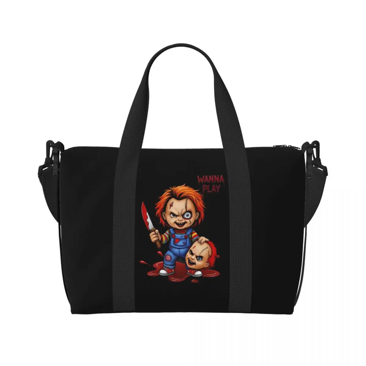 Детская пляжная большая сумка Chucky на заказ, женская очень большая сумка для спортзала, дорожные сумки для покупок из фильма ужасов
Детская пляжная большая сумка Chucky на заказ, женская очень большая сумка для спортзала, дорожные сумки для покупок из фильма ужасов