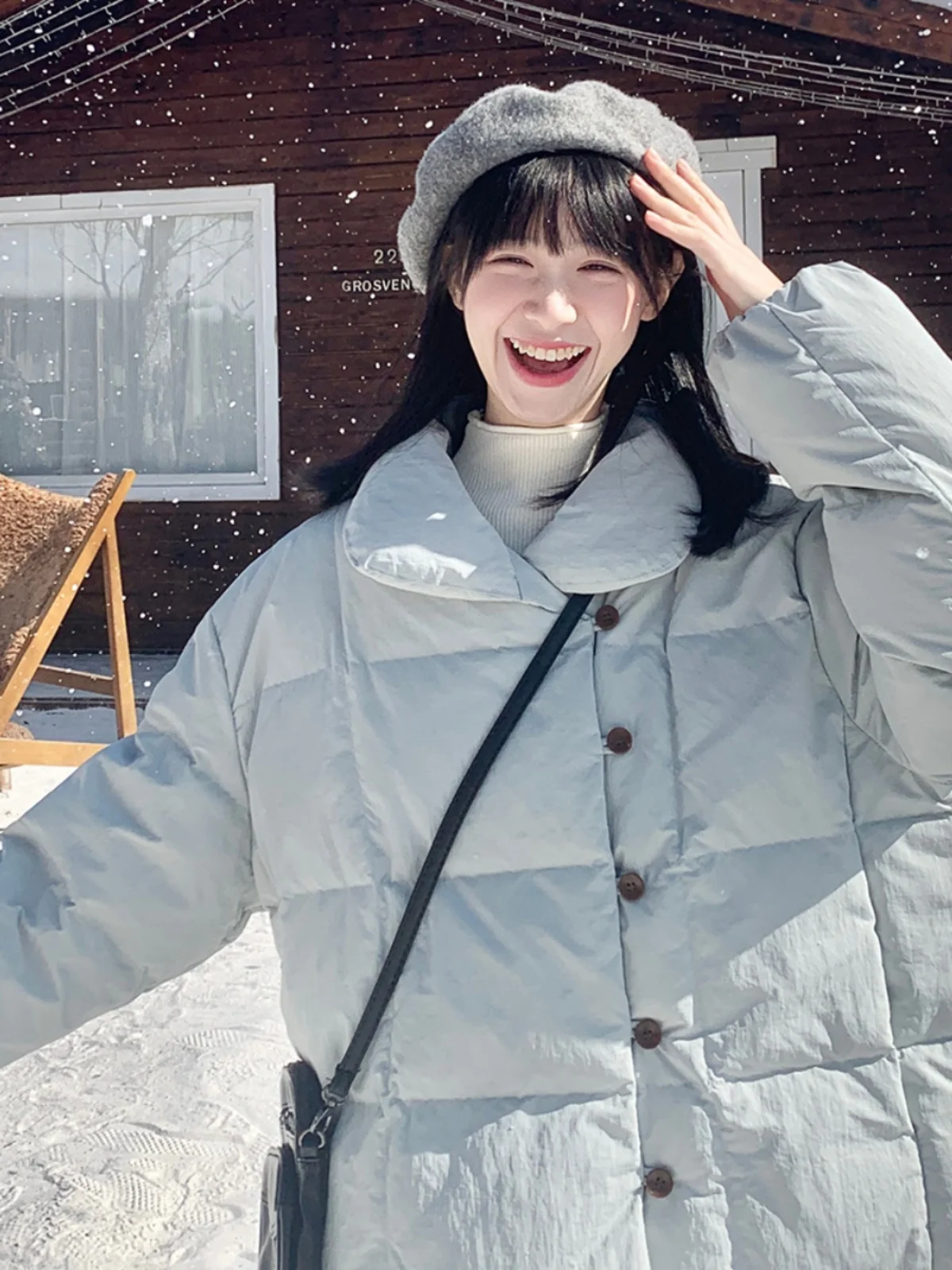 Sweet Blue down Jaet Women's Sle Winter 2024 New Small Size Parka Casual Loose Fit Du down Warmth Thi Long Sve
Sweet Blue down Jaet Women's Sle Winter 2024 New Small Size Parka Casual Loose Fit Du down Warmth Thi Long Sve