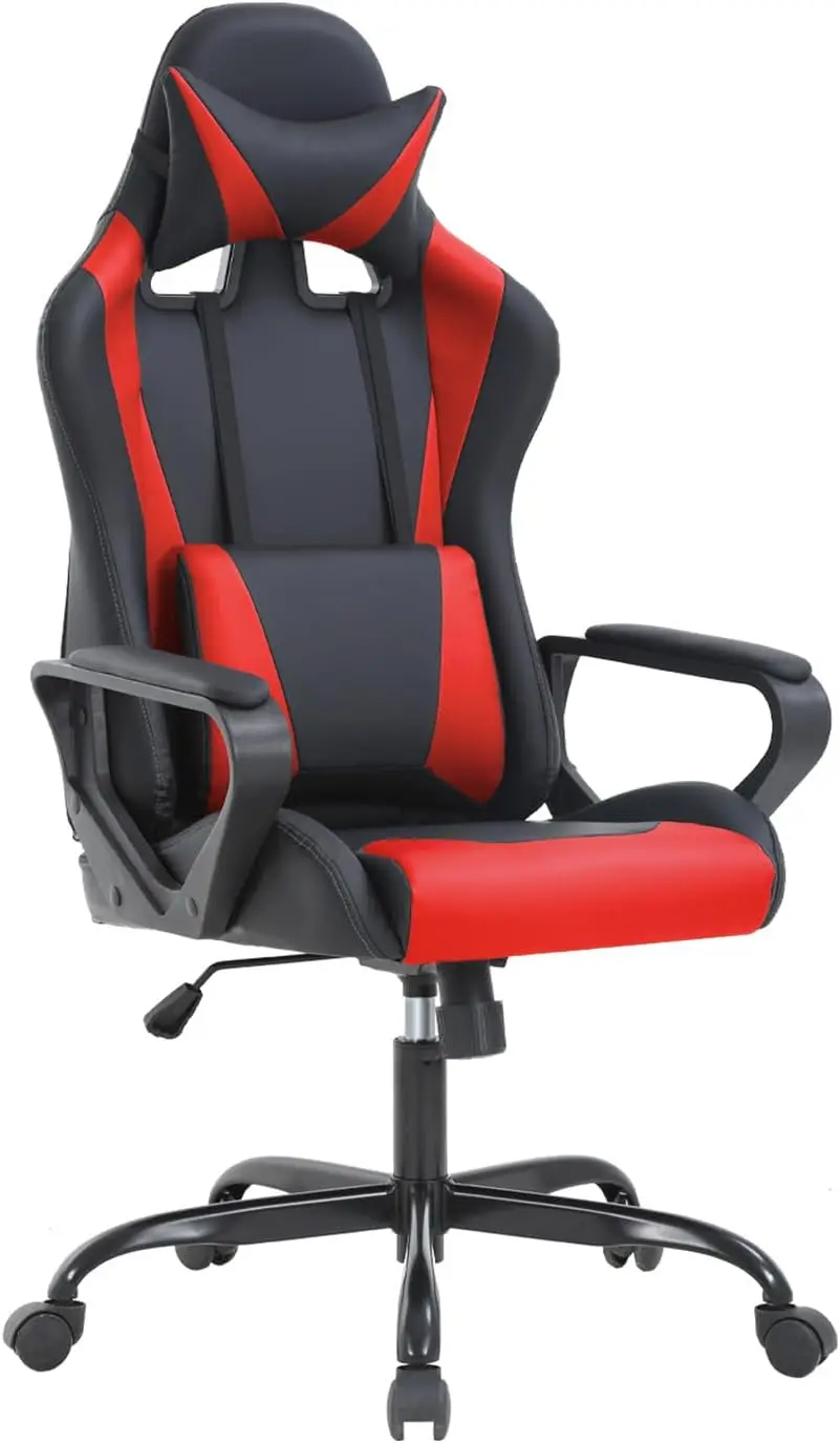 Home Office Gaming Chair,High-Ba Ergonomic Pc Computer Chair W/Lumbar Support Headrest Pu Swivel Rolling Chair Task Executive
Home Office Gaming Chair,High-Ba Ergonomic Pc Computer Chair W/Lumbar Support Headrest Pu Swivel Rolling Chair Task Executive