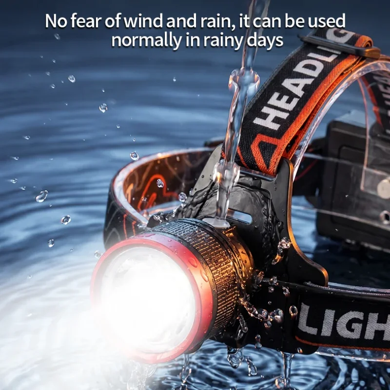 White laser headlight outdoor strong light headlight charging strong light output TYPE-C
White laser headlight outdoor strong light headlight charging strong light output TYPE-C