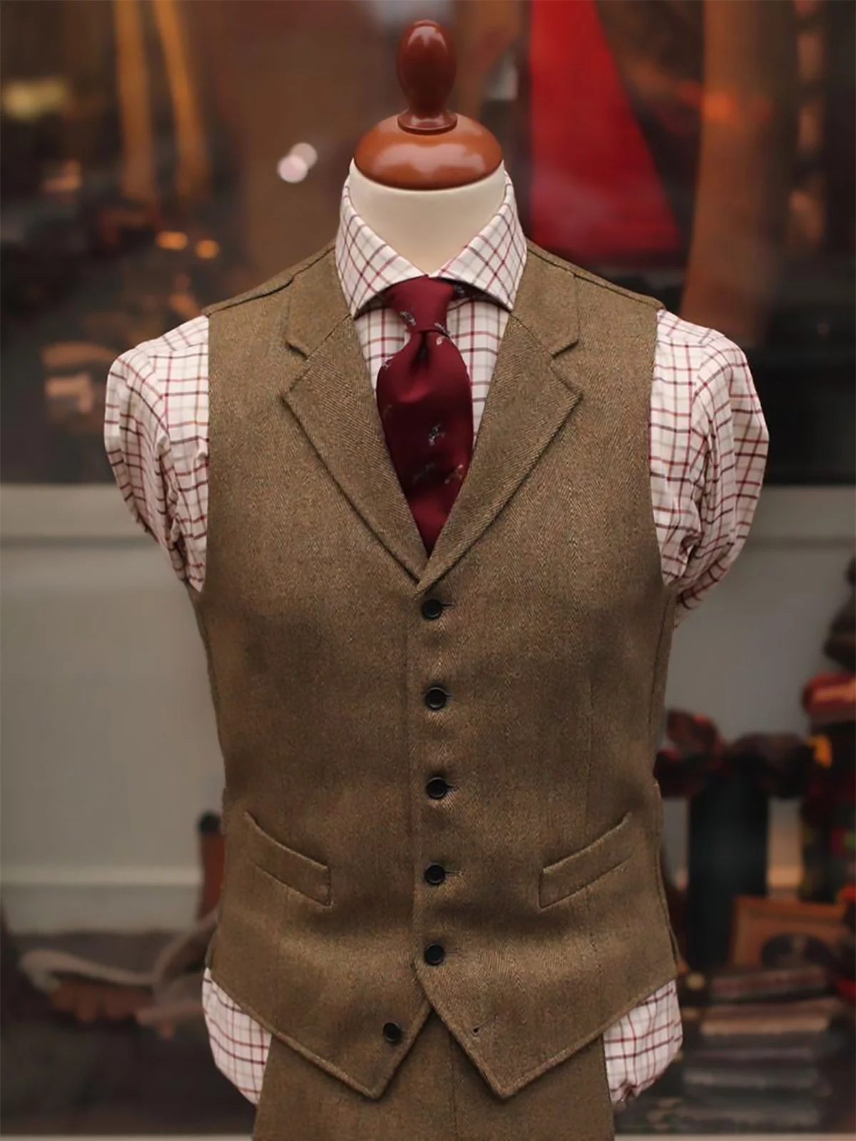ANNIEBRITNEY Herringbone Tweed Suits for Men Slim Fit Tuxedo Vest and Pants Casual Warm Waistcoat Traje De Hombre Elegante
ANNIEBRITNEY Herringbone Tweed Suits for Men Slim Fit Tuxedo Vest and Pants Casual Warm Waistcoat Traje De Hombre Elegante