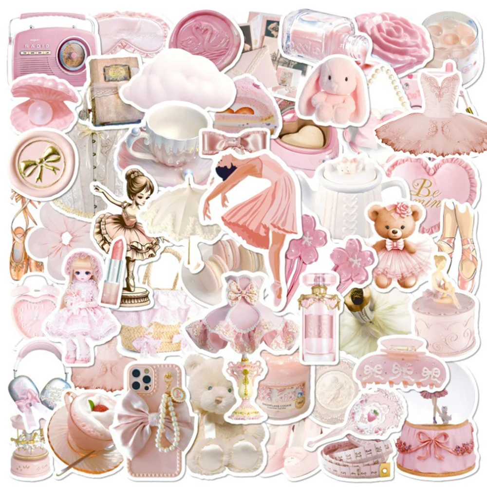 10/30/50pcs Cute INS Style Pink Ballet Aesthetic Stickers Girls Decoration Sticker Phone Notebook Water Bottle Graffiti Decals
10/30/50pcs Cute INS Style Pink Ballet Aesthetic Stickers Girls Decoration Sticker Phone Notebook Water Bottle Graffiti Decals