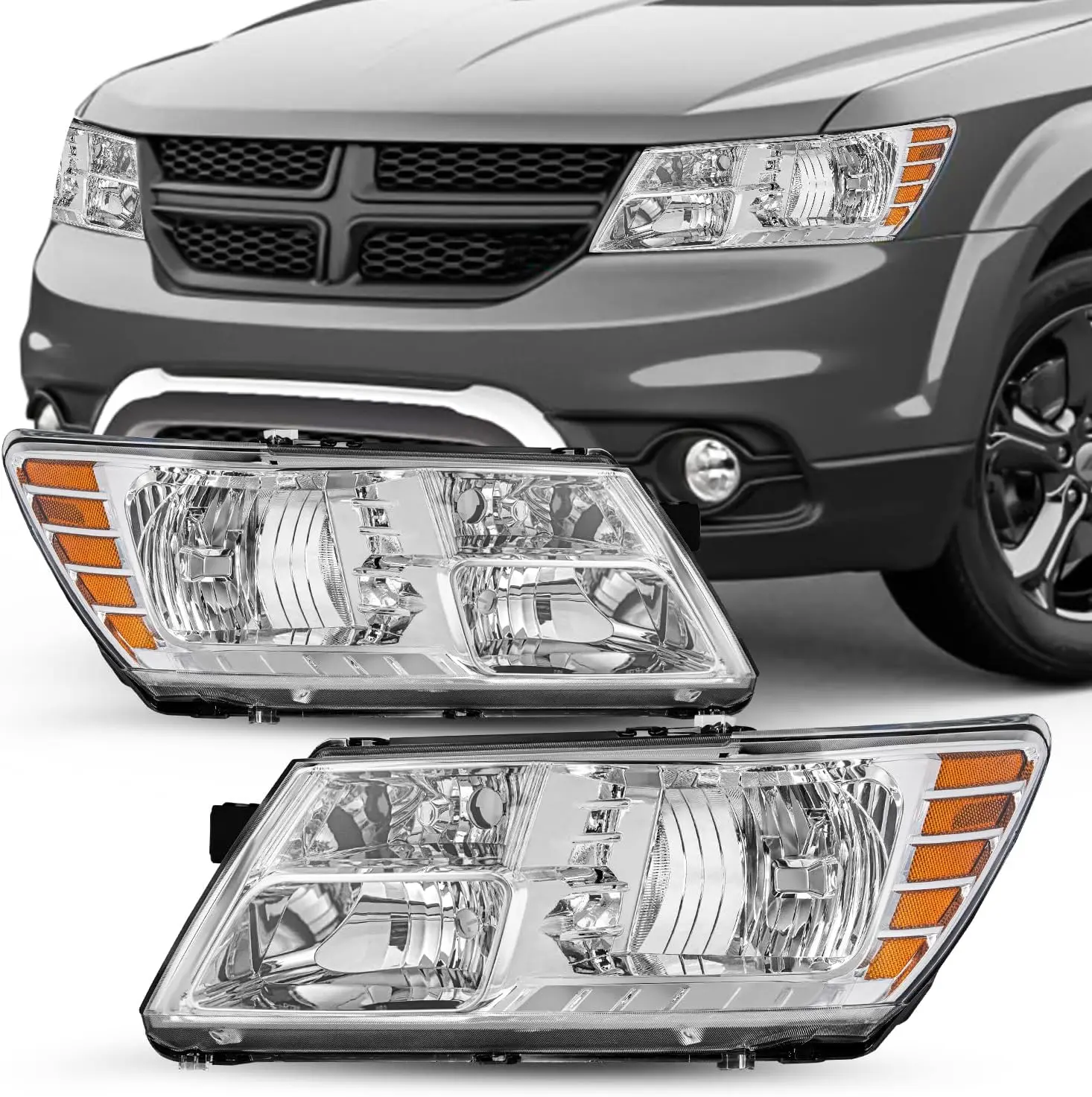 Галогенная фара в сборе, совместимая с Dodge Journey 2009-2018, сменная OE-фара со стороны пассажира и водителя, хромированный корпус
Галогенная фара в сборе, совместимая с Dodge Journey 2009-2018, сменная OE-фара со стороны пассажира и водителя, хромированный корпус