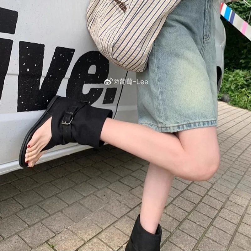 Summer Boots for Women Fashion Genuine Leather Ankle Boots Designer Shoes Women Luxury Flip-flops Women's Boots Zapatos De Mujer
Summer Boots for Women Fashion Genuine Leather Ankle Boots Designer Shoes Women Luxury Flip-flops Women's Boots Zapatos De Mujer