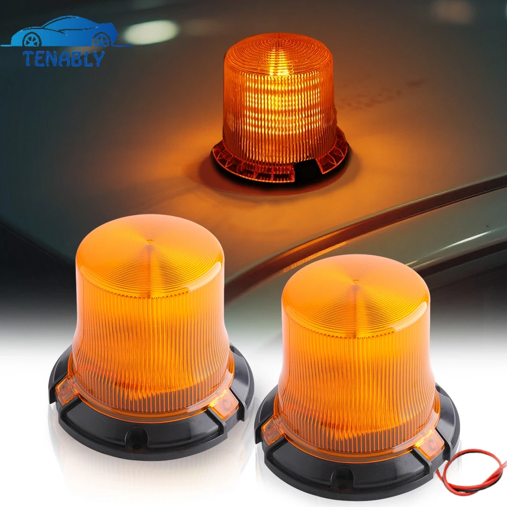 54 LED Rotating Strobe Lights with Magnetic 12-24V Amber Safety Warning Beacon Emergency Flashing Lights for Car Truck Forklift
54 LED Rotating Strobe Lights with Magnetic 12-24V Amber Safety Warning Beacon Emergency Flashing Lights for Car Truck Forklift