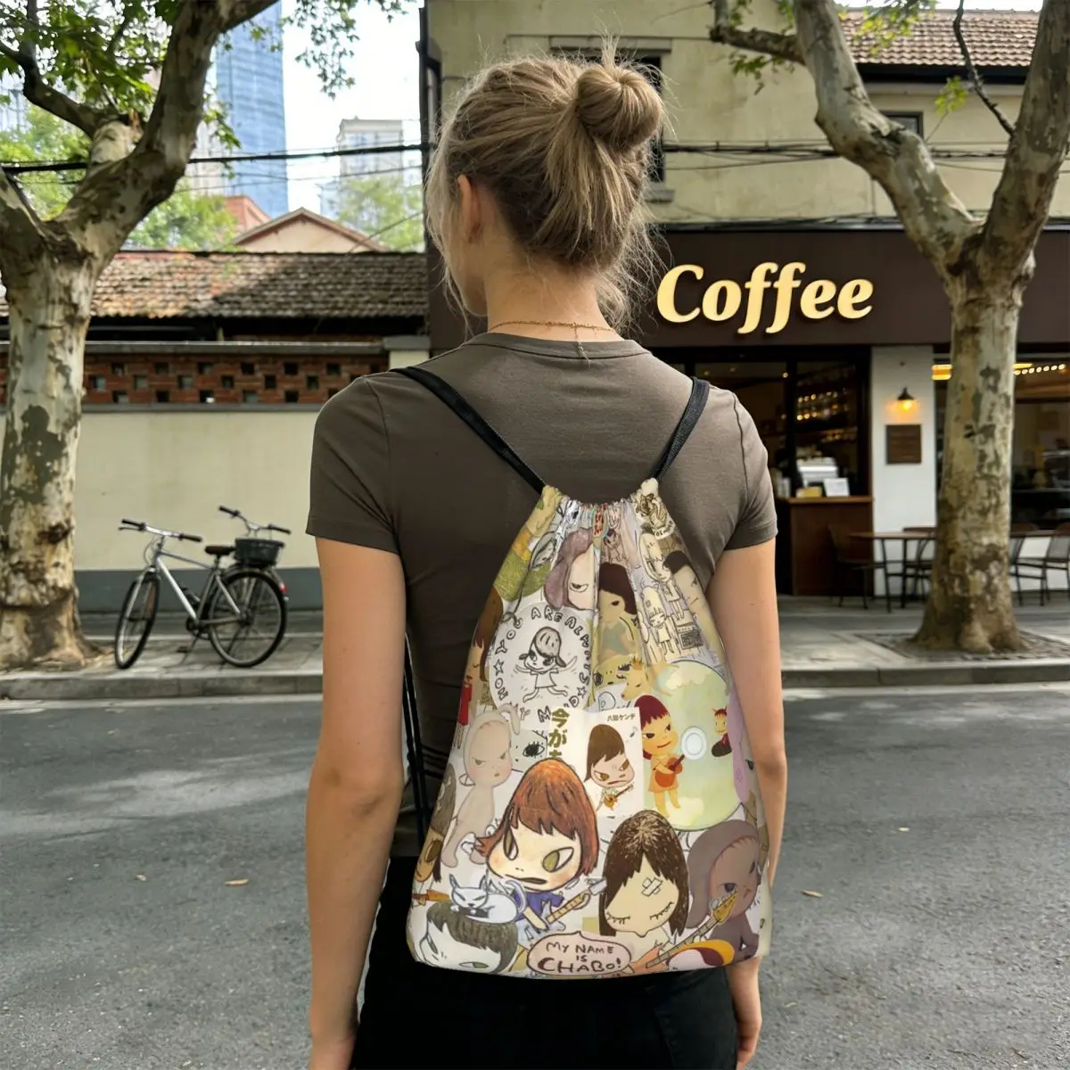 Yoshitomo Nara Backpacks Casual Drawstring Bags Sports Bag Book Bags for Travel Students
Yoshitomo Nara Backpacks Casual Drawstring Bags Sports Bag Book Bags for Travel Students