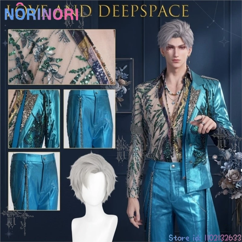 Sylus Love And Deepspace Qin Che Improvised Exile Stage Costume Performance Outfit Anime Game Blue Bling Glitter Blazer Coat cos
Sylus Love And Deepspace Qin Che Improvised Exile Stage Costume Performance Outfit Anime Game Blue Bling Glitter Blazer Coat cos