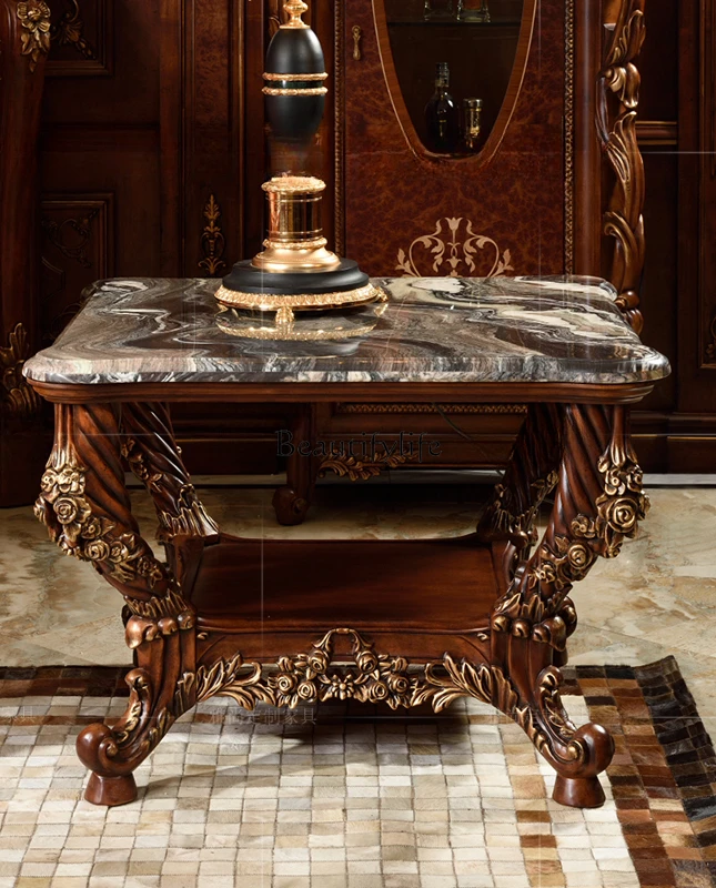 American luxury small square several living room small tea table coffee table high-end villa
American luxury small square several living room small tea table coffee table high-end villa