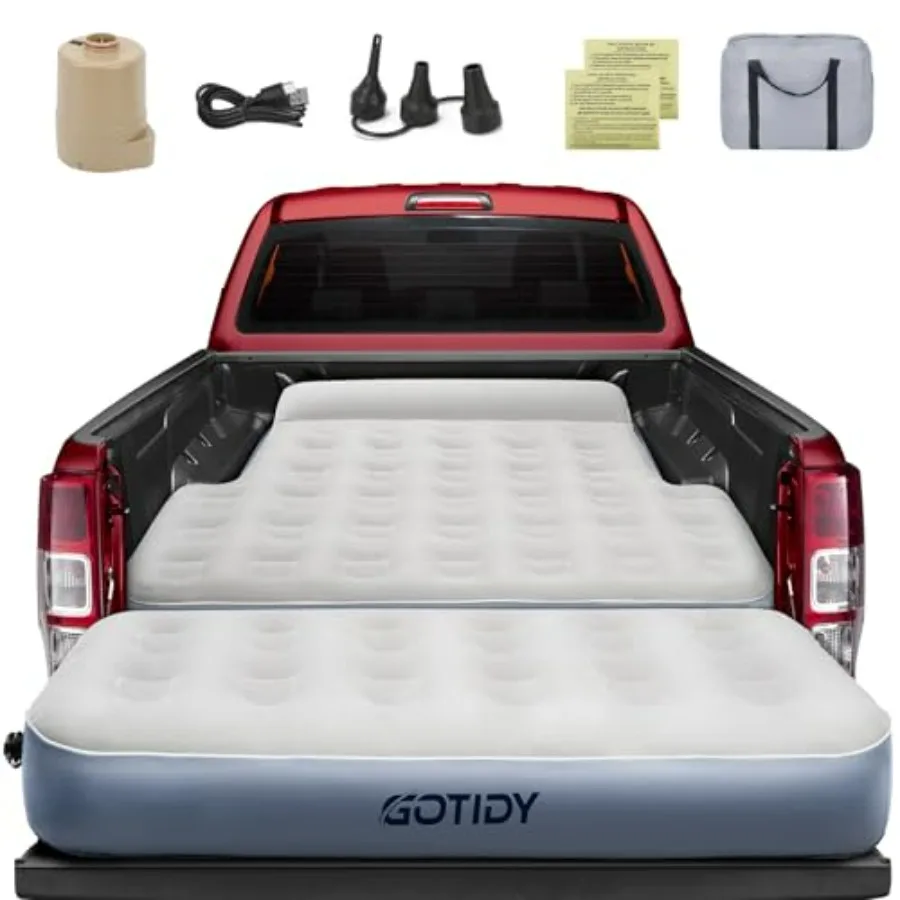 Inflatable Truck Bed Mattress for Tacoma, Honda Ridgeline, Jeep Gladiator JT: Space-Optimized Design, Built-in Pump, Detachable
Inflatable Truck Bed Mattress for Tacoma, Honda Ridgeline, Jeep Gladiator JT: Space-Optimized Design, Built-in Pump, Detachable