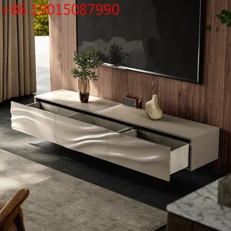Modern light luxury TV cabinet, living room, household Italian minimalist villa, high-end solid wood
Modern light luxury TV cabinet, living room, household Italian minimalist villa, high-end solid wood