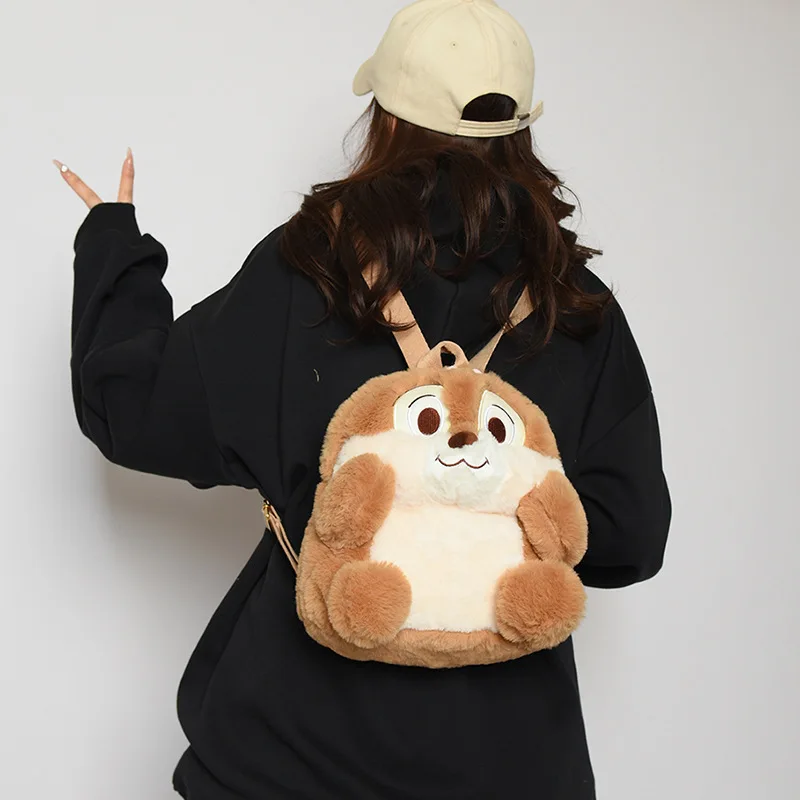 Japanese women plush backpack ins cute little squirrel cartoon children's storage bag girl doll bag
Japanese women plush backpack ins cute little squirrel cartoon children's storage bag girl doll bag