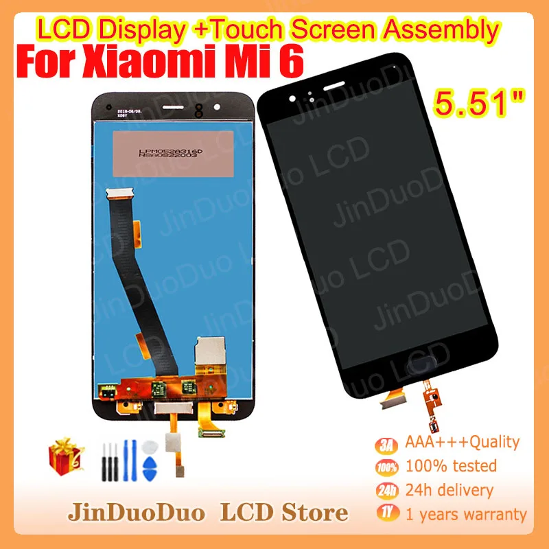 New For XIAOMI Mi 6 LCD Display Touch Screen Digitizer Assembly For Xiaomi mi6 LCD with Frame Replacement with Fingerprint
New For XIAOMI Mi 6 LCD Display Touch Screen Digitizer Assembly For Xiaomi mi6 LCD with Frame Replacement with Fingerprint