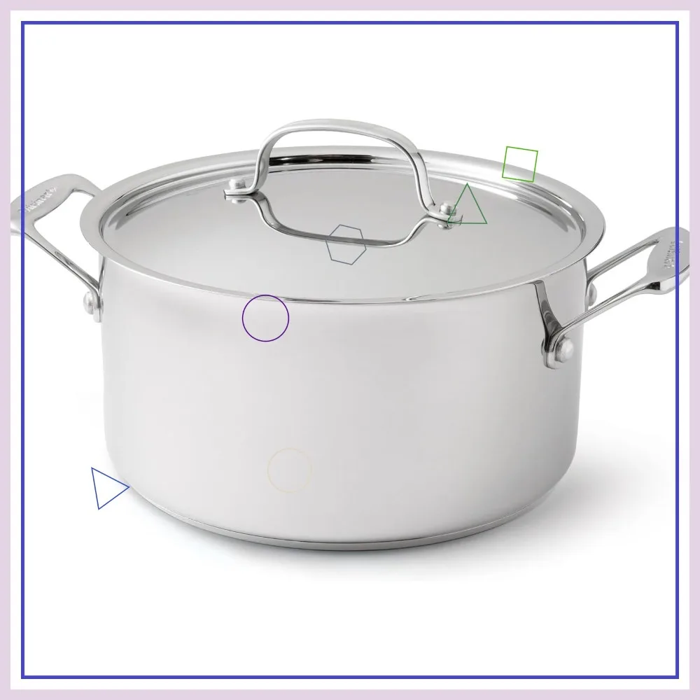 6-Quart Stainless Steel Stockpot with Lid, Silver Chef's Classic Cookware for Home Kitchen
6-Quart Stainless Steel Stockpot with Lid, Silver Chef's Classic Cookware for Home Kitchen