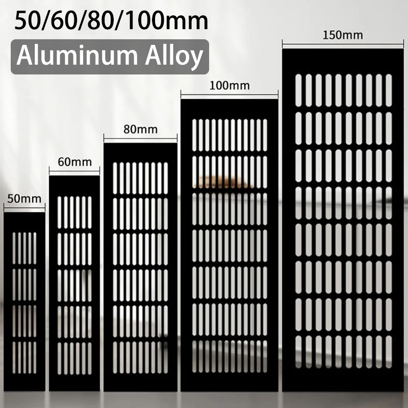 1Pcs 50/60/80/100mm Ventilation Grills Aluminium Rectangular Breathable Mesh Cabinet Wardrobe Air Vent Grille Black Air Vents
1Pcs 50/60/80/100mm Ventilation Grills Aluminium Rectangular Breathable Mesh Cabinet Wardrobe Air Vent Grille Black Air Vents