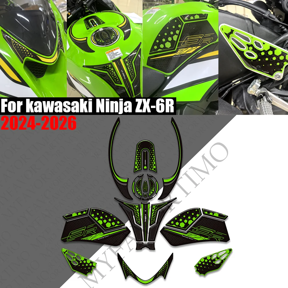 For kawasaki Ninja ZX-6R ZX6R Motorcycle Fuel Tank Pad Sticker Moto Epoxy resin moto Decals NinjaZX6R 2024 2025 2026
For kawasaki Ninja ZX-6R ZX6R Motorcycle Fuel Tank Pad Sticker Moto Epoxy resin moto Decals NinjaZX6R 2024 2025 2026