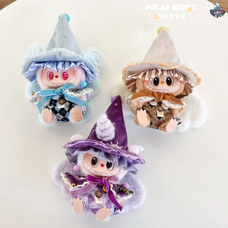 Новая 17 см Labubu V1 V2 V3 Стильная одежда в стиле Magic Academy, хлопковая кукла 10 см, модный плащ серии ведьмы, аксессуары для смены, подарки для девочек
Новая 17 см Labubu V1 V2 V3 Стильная одежда в стиле Magic Academy, хлопковая кукла 10 см, модный плащ серии ведьмы, аксессуары для смены, подарки для девочек