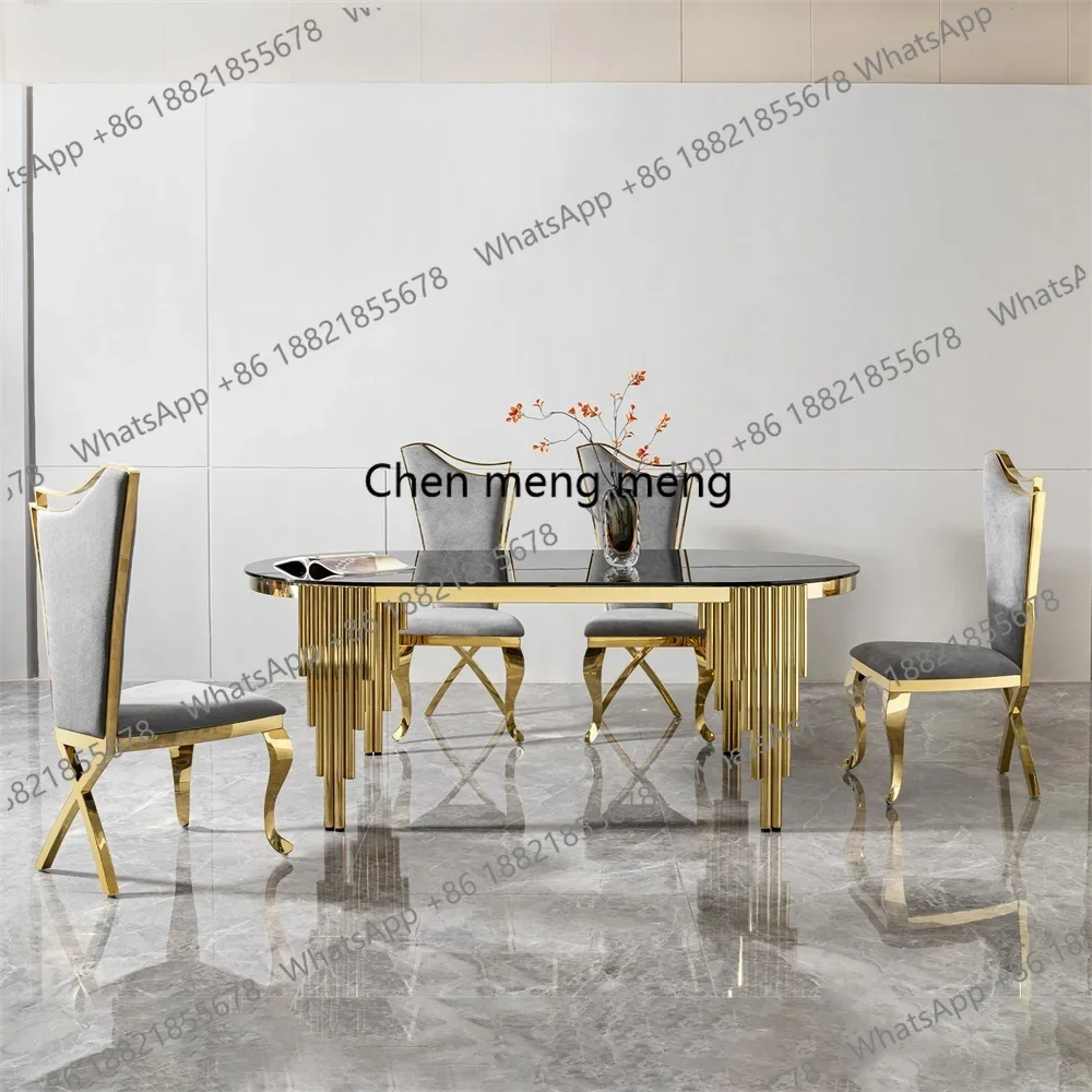 8 Seater Dining Set Metal Stone Italian Modern Dinning Tables Luxury Marble Dining Tables
8 Seater Dining Set Metal Stone Italian Modern Dinning Tables Luxury Marble Dining Tables