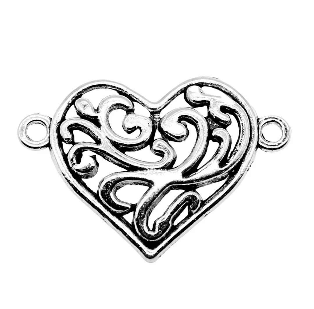 20pcs 27x19mm Zinc alloy metal tibetan silver plated charm T0218 for jewelry making 
20pcs 27x19mm Zinc alloy metal tibetan silver plated charm T0218 for jewelry making