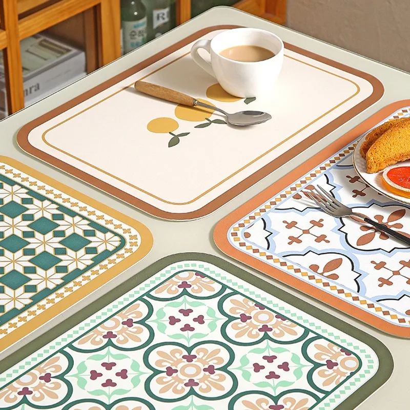 45 30cm Nordic Dining Mat Insulation Mats Waterproof American Light Luxury Dining Table Mats Square Printed High-end Table Pads
45 30cm Nordic Dining Mat Insulation Mats Waterproof American Light Luxury Dining Table Mats Square Printed High-end Table Pads