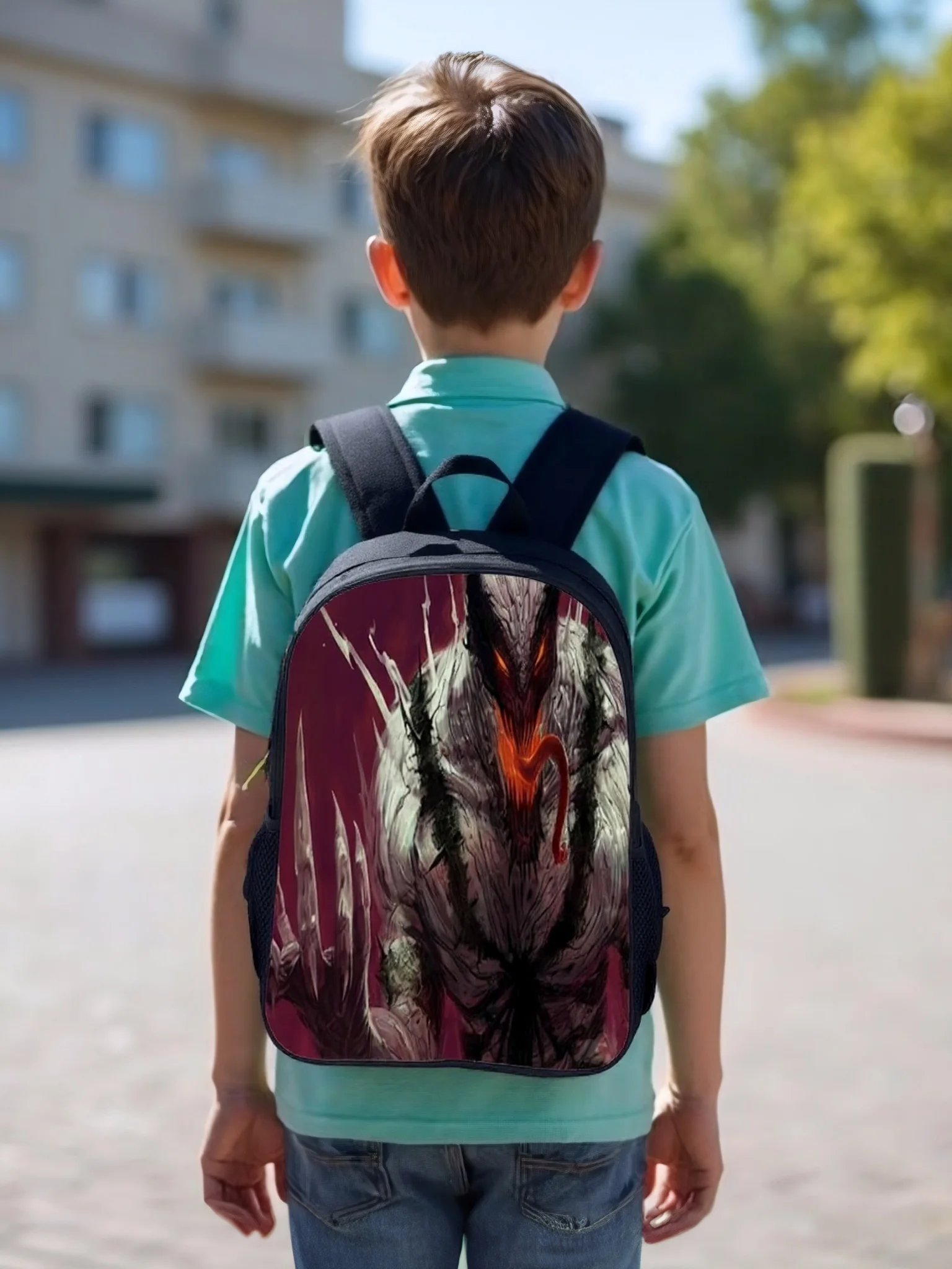 Children Canvas School Backpack with Insulated Lunch Box Set,Venom Cartoon Book Bag Durable Knapsack
Children Canvas School Backpack with Insulated Lunch Box Set,Venom Cartoon Book Bag Durable Knapsack