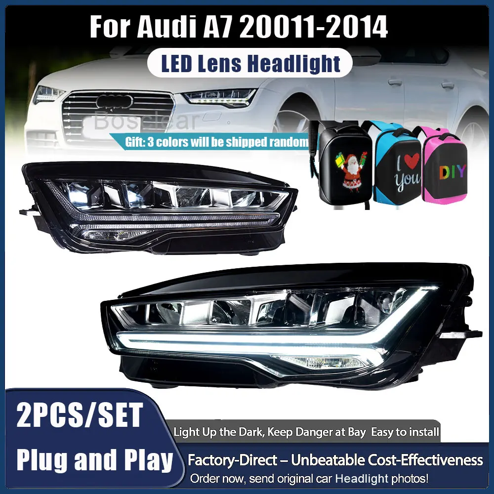 Car Headlights For Audi A7 2011 2012 2013 2014 High Configure Matrix Style Styling LED Headlamps Assembly Upgrade DRL Accesorios
Car Headlights For Audi A7 2011 2012 2013 2014 High Configure Matrix Style Styling LED Headlamps Assembly Upgrade DRL Accesorios